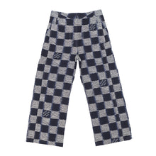 Load image into Gallery viewer, LOUIS VUITTON Damier Wool Pants Size 46 NavyHQP08W Wool 100% Cotton100%
