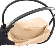 Load image into Gallery viewer, CHANEL Matelasse Hula Hoop Handbag Beige/BlackA66222 Lambskin

