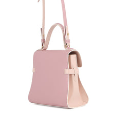 将图像加载到图库查看器中，Delvaux Tempate Pink/Jasmin FlowerAA0505AAM0ARFDO Leather Size PM
