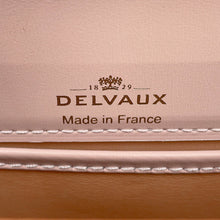 将图像加载到图库查看器中，Delvaux Tempate Pink/Jasmin FlowerAA0505AAM0ARFDO Leather Size PM
