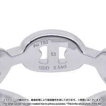 将图像加载到图库查看器中，HERMES Chaine d'Ancre Enchaînée Ring Size 53/#13 PM 18K White Gold
