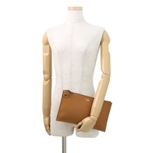 Load image into Gallery viewer, FENDI Clutch Bag Brown8N0149 Leather
