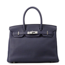 Load image into Gallery viewer, HERMES Birkin Verso Blue Nuit/Rose Purple Taurillon Clemence Size 30
