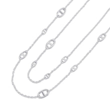 Load image into Gallery viewer, HERMES Chaine d'Ancre Farandole Necklace Size 120 SV925
