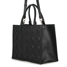 Load image into Gallery viewer, Dior Macrocannage Book Tote Bag BlackM1324OWHP Calf Leather Size Medium
