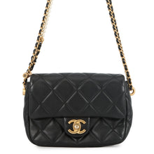 Load image into Gallery viewer, CHANEL Mini Matelasse Pearl Chainshoulder Bag BlackAS2855 Lambskin
