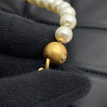 Load image into Gallery viewer, CHANEL Mini Matelasse Pearl Chainshoulder Bag BlackAS2855 Lambskin
