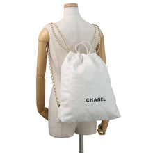 Load image into Gallery viewer, CHANEL CHANEL22 Backpack WhiteAS3313 Leather Size Large

