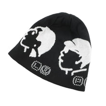 Load image into Gallery viewer, LOUIS VUITTON LV Fit Friendship Beanie Size S Black/White/BlueM5259A Cotton100%
