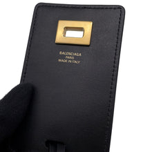 Load image into Gallery viewer, BALENCIAGA Tag Key RingBag Charm Black8196402ABMB1000 Leather
