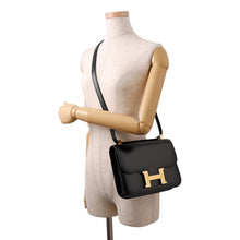 将图像加载到图库查看器中，HERMES Constance Miroir Black Box Calf Leather Size 24
