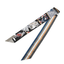 Load image into Gallery viewer, HERMES Twilly Grand Théâtre Nouveau Black/Etoupe/Terracotta Silk100%
