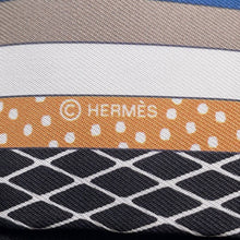 Load image into Gallery viewer, HERMES Twilly Grand Théâtre Nouveau Black/Etoupe/Terracotta Silk100%
