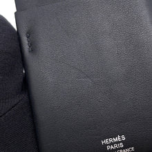 将图像加载到图库查看器中，HERMES Citadel 4CC Card Case Black Swift Leather
