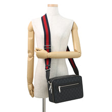Load image into Gallery viewer, GUCCI GGBlack Shoulder Bag Black822072 FADJA GG Supreme Leather
