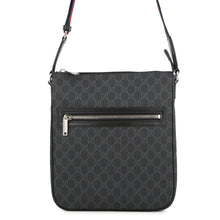 将图像加载到图库查看器中，GUCCI GGBlack Shoulder Bag Black792081 FADJA GG Supreme Leather
