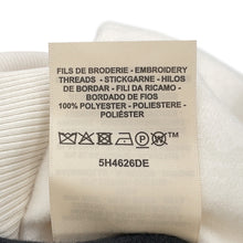 Load image into Gallery viewer, HERMES Raglan Sleeve Knitted Fabric "Della Cavalleria" Embroidery Size 38 Blanc CasseH5H4626DE9134 Silk68% Cotton32%
