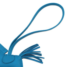 Load image into Gallery viewer, HERMES Rodeo Blue Zanzibar Lambskin Size PM
