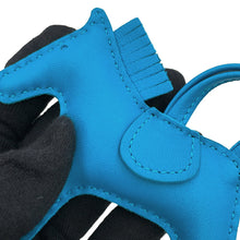 将图像加载到图库查看器中，HERMES Rodeo Blue Zanzibar Lambskin Size PM
