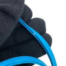 将图像加载到图库查看器中，HERMES Rodeo Blue Zanzibar Lambskin Size PM
