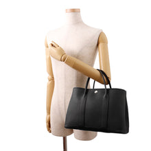 将图像加载到图库查看器中，HERMES Garden Party Black Negonda Leather Size TPM

