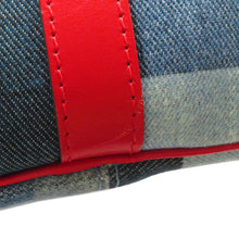 Load image into Gallery viewer, LOUIS VUITTON Speedy Bandouliere Blue/RedM45041 Monogram Denim Size 30
