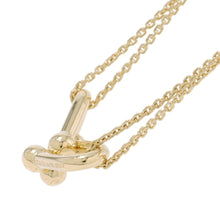 Load image into Gallery viewer, TIFFANY&amp;Co. Hardware Double Link Necklace Size Large63364223 18K Yellow Gold
