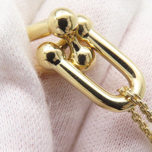 Load image into Gallery viewer, TIFFANY&amp;Co. Hardware Double Link Necklace Size Large63364223 18K Yellow Gold
