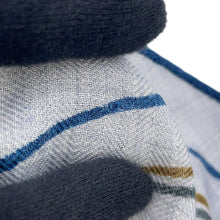 Load image into Gallery viewer, HERMES Losange Thor HERMES Scarf 2025Stainless Steel Gris Cine/Marron/GuimauveH434818T Cashmere70% Silk30%
