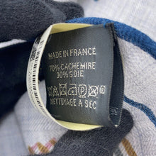 Load image into Gallery viewer, HERMES Losange Thor HERMES Scarf 2025Stainless Steel Gris Cine/Marron/GuimauveH434818T Cashmere70% Silk30%
