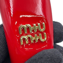 Load image into Gallery viewer, MIUMIU logo headband Red5IH025 Patent Leather
