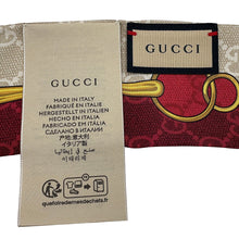 Load image into Gallery viewer, GUCCI Printed Silk Twill Ribbon Beige/Red774819 Silk
