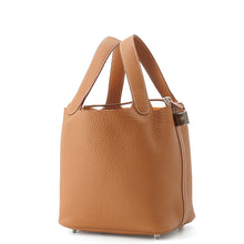 将图像加载到图库查看器中，HERMES Picotin Lock Gold Taurillon Clemence Size PM
