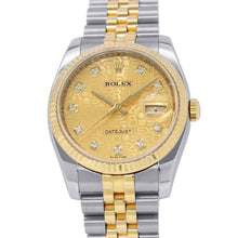 Load image into Gallery viewer, ROLEX Datejust W36mm Stainless Steel K18YG Champagne con Pewter Dial116233G
