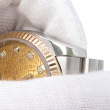 Load image into Gallery viewer, ROLEX Datejust W36mm Stainless Steel K18YG Champagne con Pewter Dial116233G
