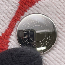 将图像加载到图库查看器中，HERMES Pouch "Bride a Black Animo Block" GraniteH104363M 03 Toile Chevron Size GM
