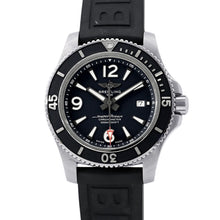 将图像加载到图库查看器中，BREITLING Superocean Automatic 44 W44mm Stainless Steel Rubber Blue DialA17367
