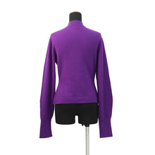 Load image into Gallery viewer, CHANEL Rhinestone Cardigan Size 38 PurpleP72973 Cashmere99% Polyurethane1% Rhinestone
