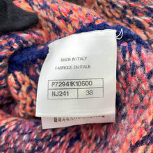 将图像加载到图库查看器中，CHANEL Tweed KnitJacket Size 38 Navy/Pink/MulticolorP72941 Cashmere65% Wool 31% Nylon4%
