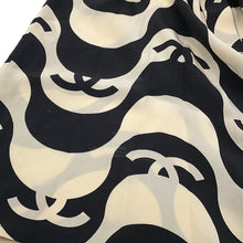 将图像加载到图库查看器中，CHANEL CC Logo Wave Shirt Size 36 Cream/BlackP70211 Silk100%
