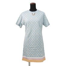 将图像加载到图库查看器中，LOUIS VUITTON Monogram T-shirt dress Size S Light Blue1ABYHV Cotton100%
