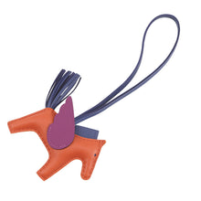 Load image into Gallery viewer, HERMES Rodeo Pegasus Cornelian/Anemone/Blue Saphir Lambskin Size PM
