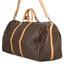 将图像加载到图库查看器中，LOUIS VUITTON Keepall Bandouliere BrownM41412 Monogram Size 60
