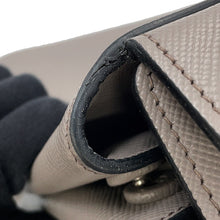 将图像加载到图库查看器中，PRADA Saffiano Leather Handbag GrayBN2823 Saffiano LeatherLeather
