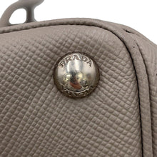 将图像加载到图库查看器中，PRADA Saffiano Leather Handbag GrayBN2823 Saffiano LeatherLeather
