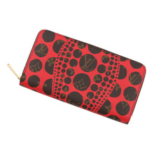 将图像加载到图库查看器中，LOUIS VUITTON Zippy Wallet RedM60450 Monogram Pumpkin Dot/Yayoi Kusama
