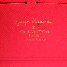 将图像加载到图库查看器中，LOUIS VUITTON Zippy Wallet RedM60450 Monogram Pumpkin Dot/Yayoi Kusama
