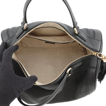 Load image into Gallery viewer, GUCCI Soho Interlocking G Mini Travel Bag Black282302 Leather
