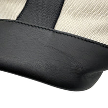 Load image into Gallery viewer, BALENCIAGA Navy tote Black/White374767 Leather Canvas
