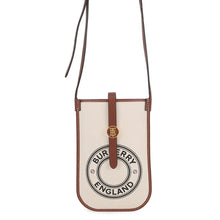 Load image into Gallery viewer, BURBERRY Annie Phone Case Beige/Brown8040877 Canvas Leather
